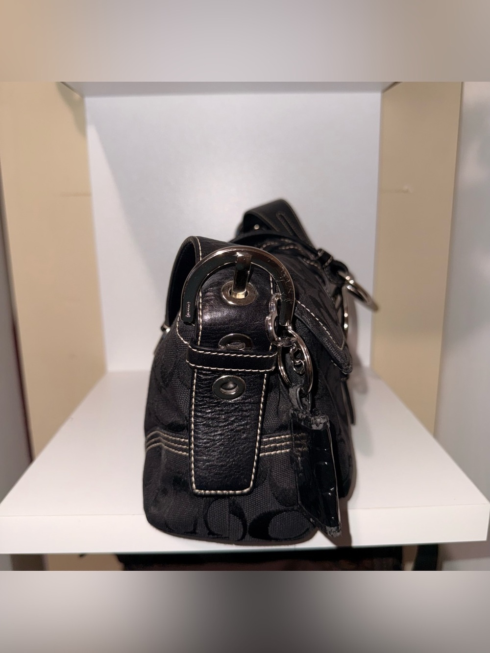 バッグ COACH Soho Studs Braided Shoulder Bag Coach braided soho + wallet - Gem